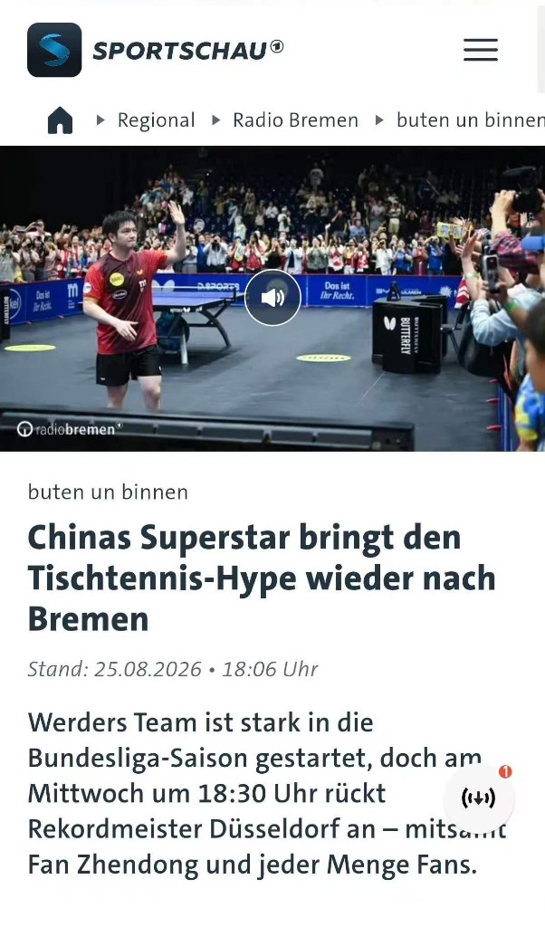Sportschau 报道截图